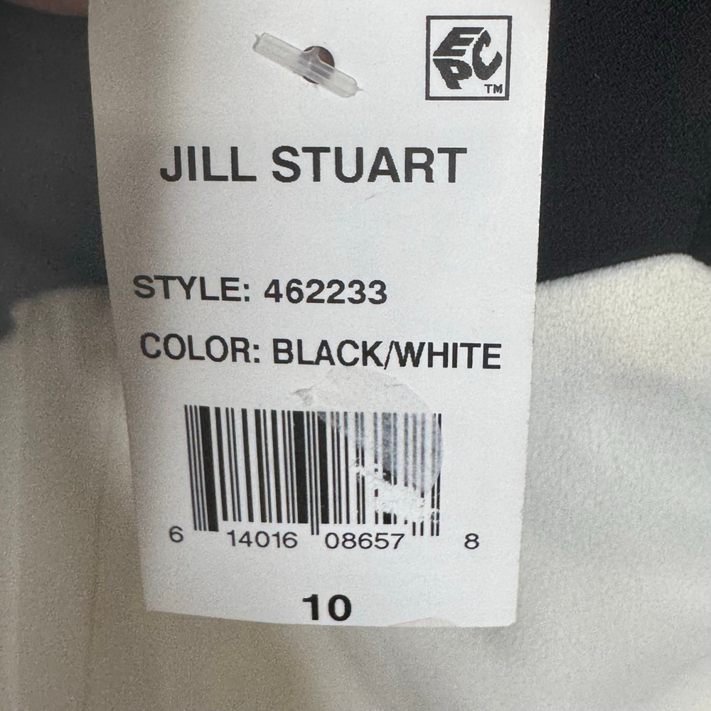 NWT Jill Jill Stuart Black & Ivory Colorblock Maxi Dress Size 10 Formal Cocktail - Picture 10 of 10